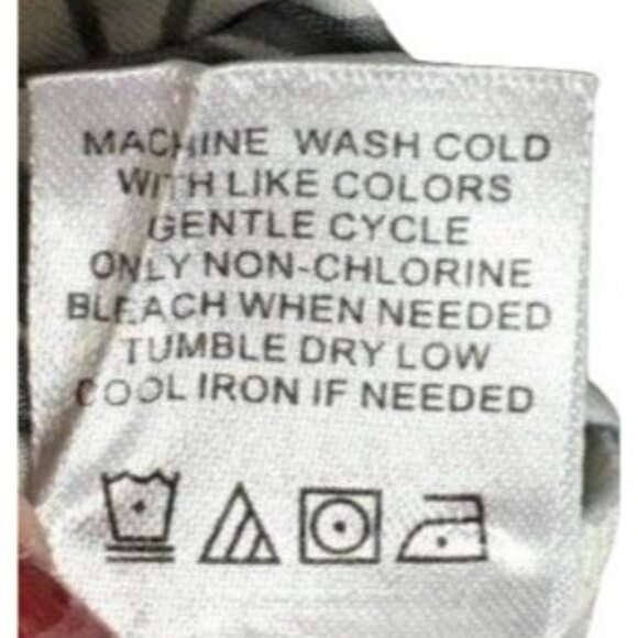 One World Black & White Paisley Lace V-Neck Top S - Picture 7 of 7